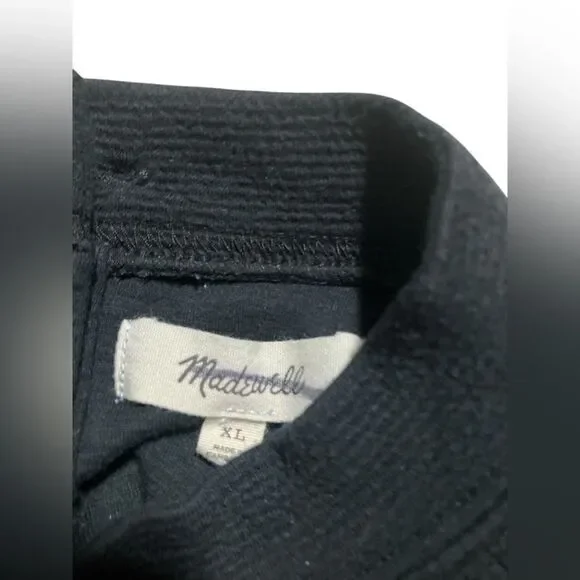 Madewell Sweatshirt Size XL Button Back Relaxed Fit Classic Winter - Picture 3 of 4